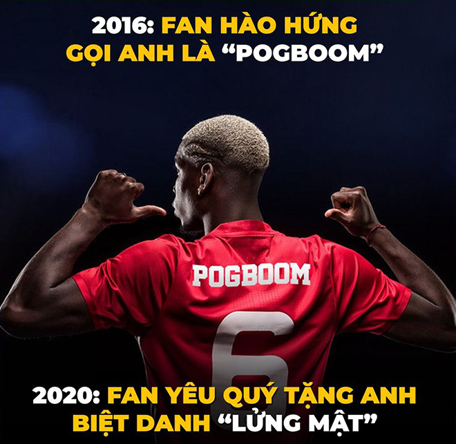 Pogba đã đánh mất hết niềm tin của người hâm mộ MU.