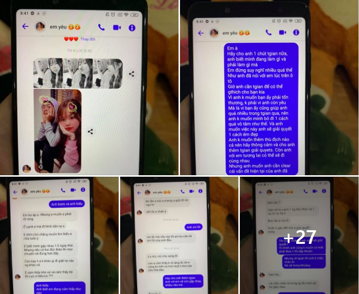 Bạn gái của người kia công khai đoạn tin nhắn giữa Huỳnh Anh và bạn trai trên mạng xã hội.