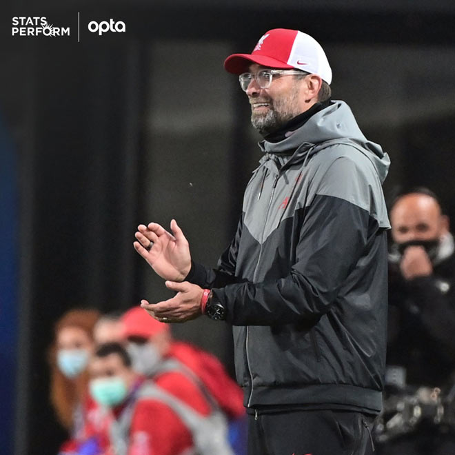 HLV Jurgen Klopp ngắt mạch 5 trận toàn thua khi dẫn dắt đội bóng của mình hành quân đến đất nước hình chiếc ủng ở Champions League