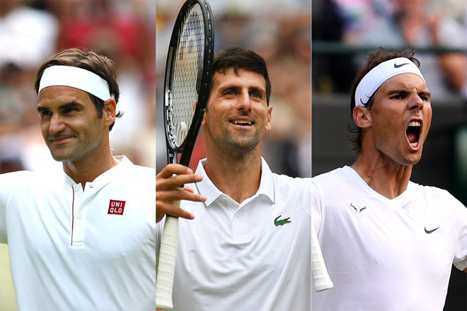 Federer, Djokovic, Nadal đang chinh phục những kỷ lục khác nhau