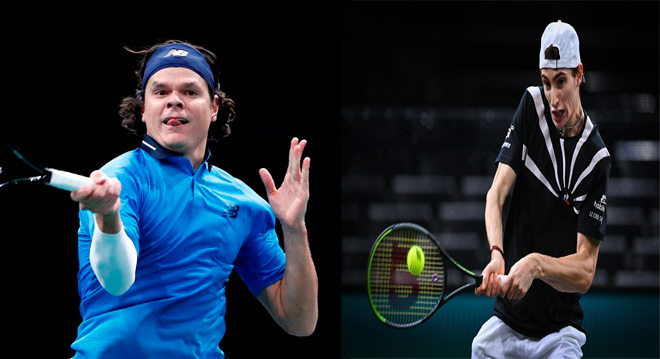 Raonic và Humbert cống hiến một trận đấu hấp dẫn từ đầu đến cuối với một màn thoát hiểm vô cùng ấn tượng