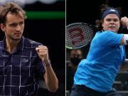 Thể thao - Video tennis Medvedev - Raonic: &quot;Hat-trick&quot; rực rỡ, lần đầu vào chung kết Paris Masters