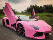 Tin tức ô tô - Lamborghini Aventador &quot;sang tay&quot; nữ doanh nhân Việt thay áo hồng nổi bật