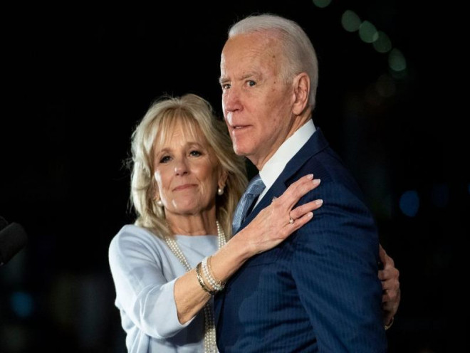 Ông Biden và người vợ hiện tại&nbsp;Jill Biden .Ảnh: THE WASHINGTON POST