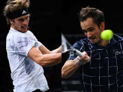 Thể thao - Video tennis Zverev - Medvedev: Áp đảo set 3, lên ngôi ấn tượng (Chung kết Paris Masters)