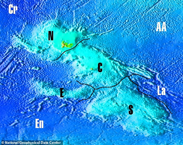 Dấu vết của "băng chuyền magma" cổ đại được xác định ở Ấn Độ Dương - Ảnh: TRUNG TÂM DỮ LIỆU ĐỊA LÝ QUỐC GIA