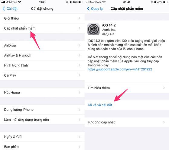 Cập nhật iPhone lên phiên bản iOS mới nhất. Ảnh: MINH HOÀNG