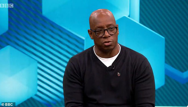 Huyền thoại Arsenal, Ian Wright chỉ trích thậm tệ đội bóng cũ trên kênh truyền hình BBC