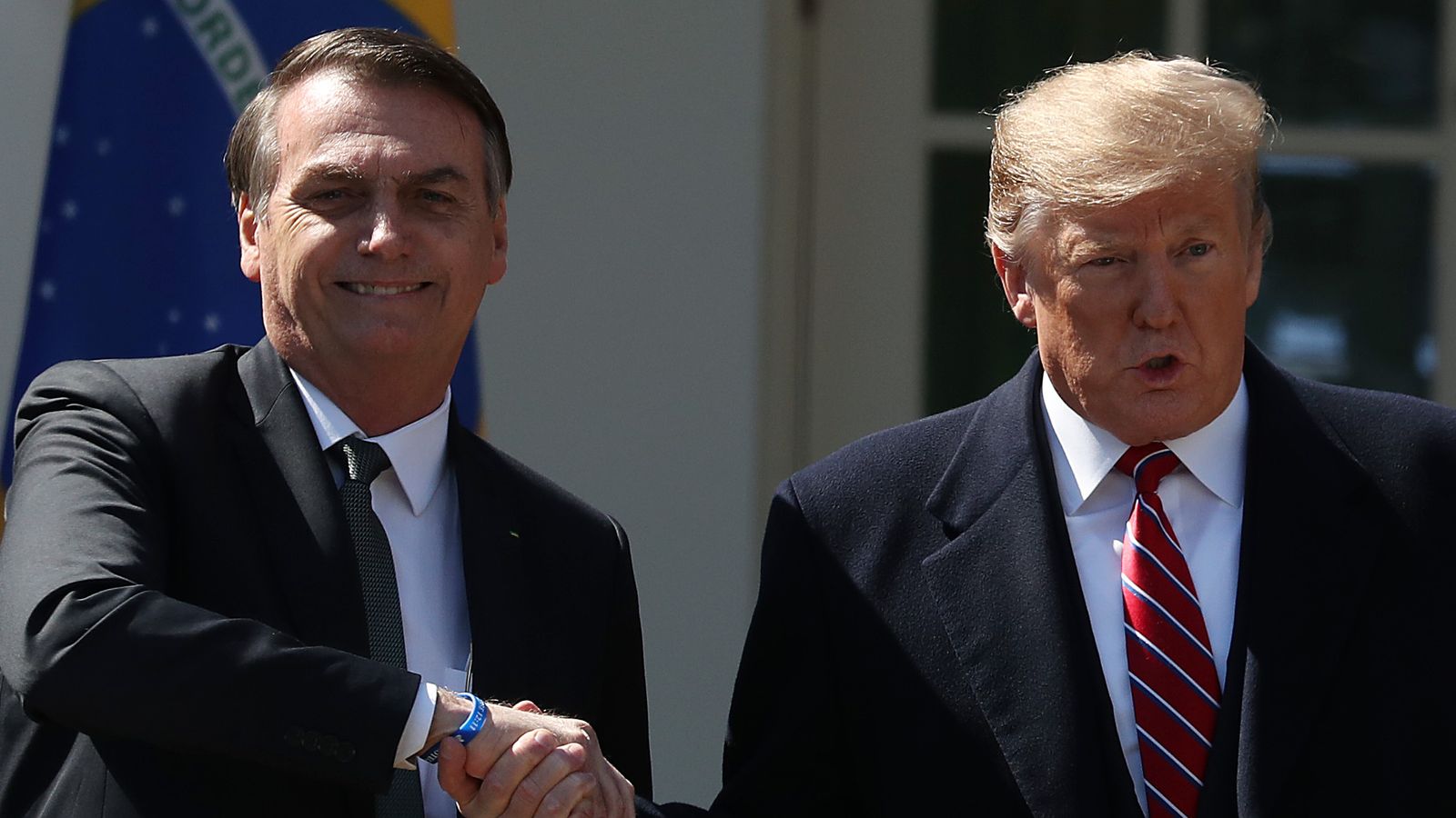 Tổng thống Brazil Jair Bolsonaro (trái) và Tổng thống Mỹ đương nhiệm Donald Trump. Ảnh: Sky News