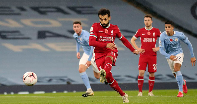 Liverpool lại gặp dớp buồn không thắng dù đã dẫn trước Man City