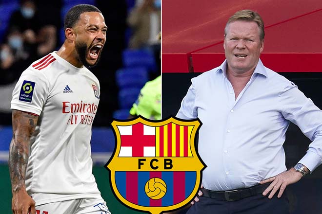 Depay khó lòng tái hợp HLV Koeman ở Barca ngay tháng 1/2021