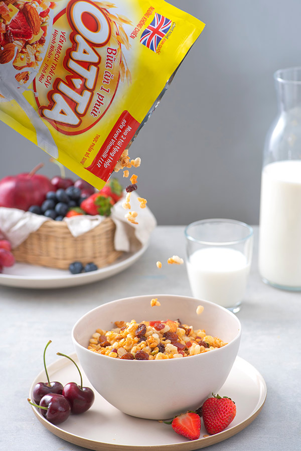 Sự kết hợp tinh tế các thành phần khác nhau giúp Bữa ăn 1 phút OATTA mang đến hương vị hấp dẫn và giàu dinh dưỡng