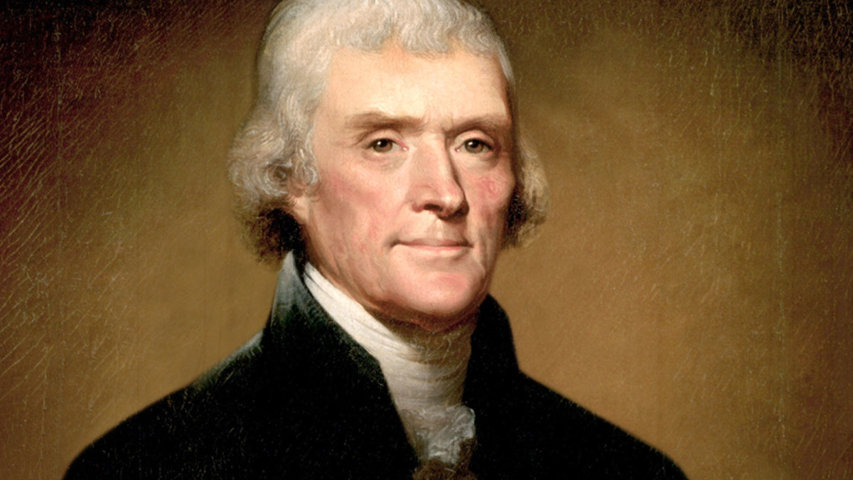 Thomas Jefferson là một trong 7 công thần khai quốc của nước Mỹ, trở thành Tổng thống Mỹ thứ 3 vào năm 1801.