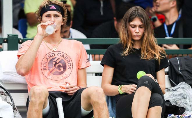 Zverev và&nbsp;Sharypova thời còn bên nhau