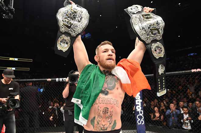 McGregor tiếc nuối vì không thể vô địch 3 hạng cân của UFC