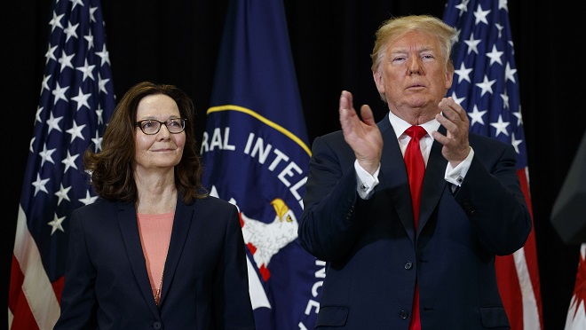 Bà Haspel khi được ông Trump lựa chọn vào vị trí Giám đốc Cơ quan Tình báo Trung ương Mỹ (CIA).