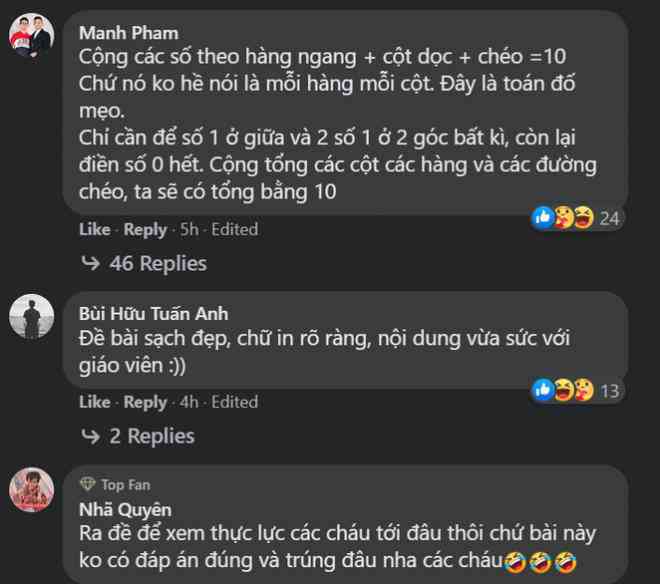 Bài toán gây nhiều tranh cãi vì không có đáp án thuyết phục - Ảnh chụp màn hình