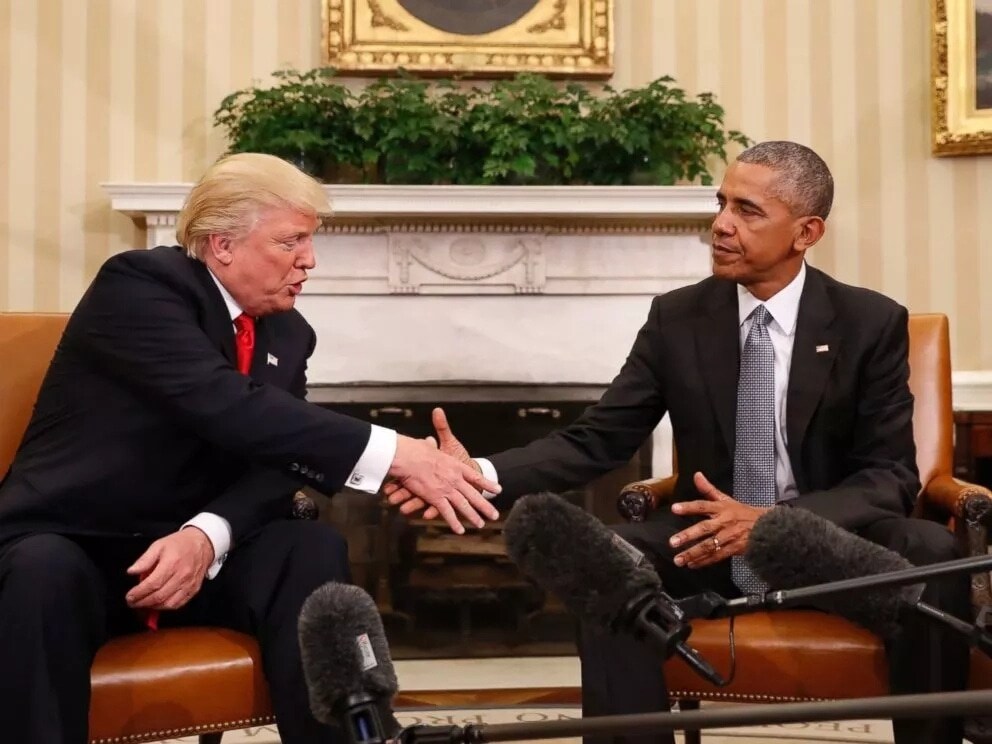 Ông Obama đã tạo điều kiện cho ông Trump tiếp quản Nhà Trắng một cách suôn sẻ vào năm 2016 (ảnh: Reuters)