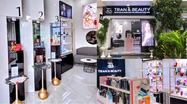 Showroom cửa hàng mỹ phẩm Tran &amp; Beauty tại Tp Hồ Chí Minh