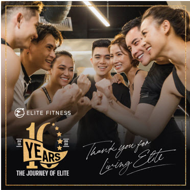 Trên chặng đường 10 năm, Elite Fitness luôn nỗ lực truyền cảm hứng cho cộng đồng về phong cách “Sống ưu tú”