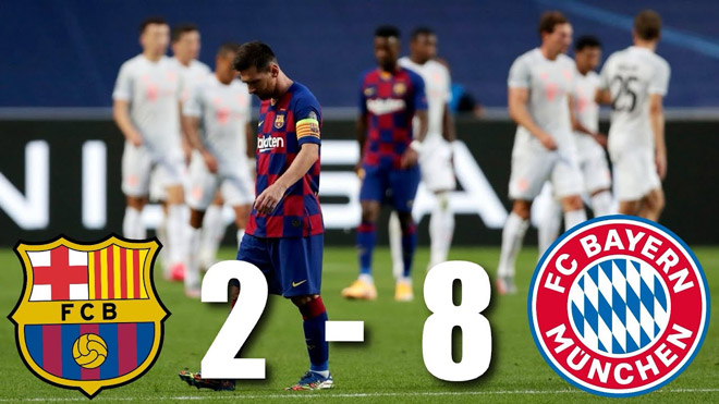 Barcelona thảm bại 2-8 trước Bayern Munich