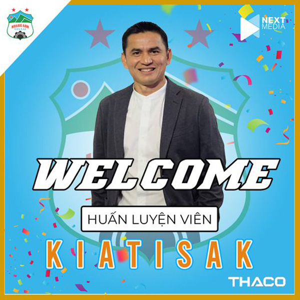 HLV Kiatisak sẽ trở lại dẫn dắt HAGL ở mùa giải 2021 và 2022.