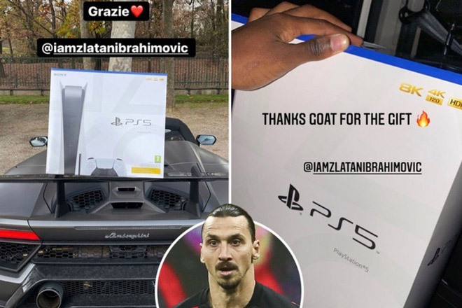 Ibrahimovic được đồng đội cám ơn sau món quà tặng