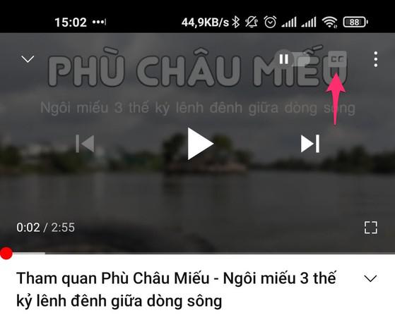 Cách bật/tắt phụ đề của video YouTube. Ảnh: MINH HOÀNG