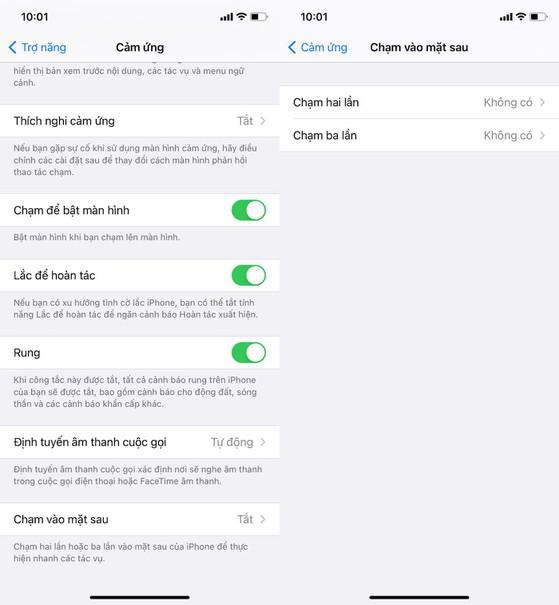 Bổ sung thêm tính năng cho iPhone khi chạm vào mặt lưng.