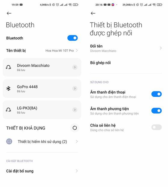 Quên thiết bị Bluetooth và kết nối lại. Ảnh: MINH HOÀNG