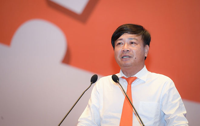 TS. Lê Đắc Sơn - Chủ tịch Hội đồng trường phát biểu mở đầu sự kiện.