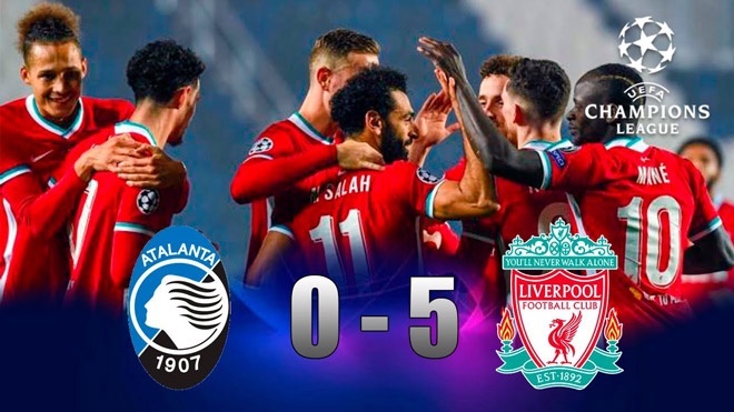 Atalanta thua tới 0-5 trước Liverpool ở&nbsp;lượt đi