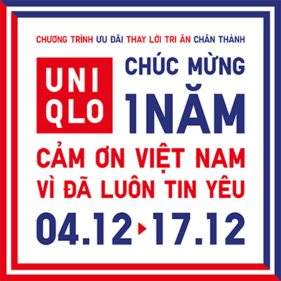 UNIQLO mang nhiều ưu đãi cho khách hàng kỷ niệm một năm đến Việt Nam - 1