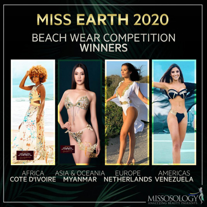 4 mỹ nhân gây "sốt" vì mặc bikini nóng bỏng "đốt mắt" tại Hoa hậu Trái Đất 2020.