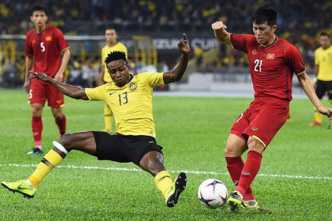 Đội tuyển Việt Nam từng thắng Malaysia 1-0 trận lượt đi và đang có nhiều ưu thế trước trận làm khách ở sân Bukit Jalil. Ảnh: NGỌC DUNG.