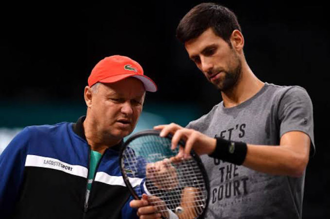 HLV&nbsp;Marian Vajda và&nbsp;Novak Djokovic