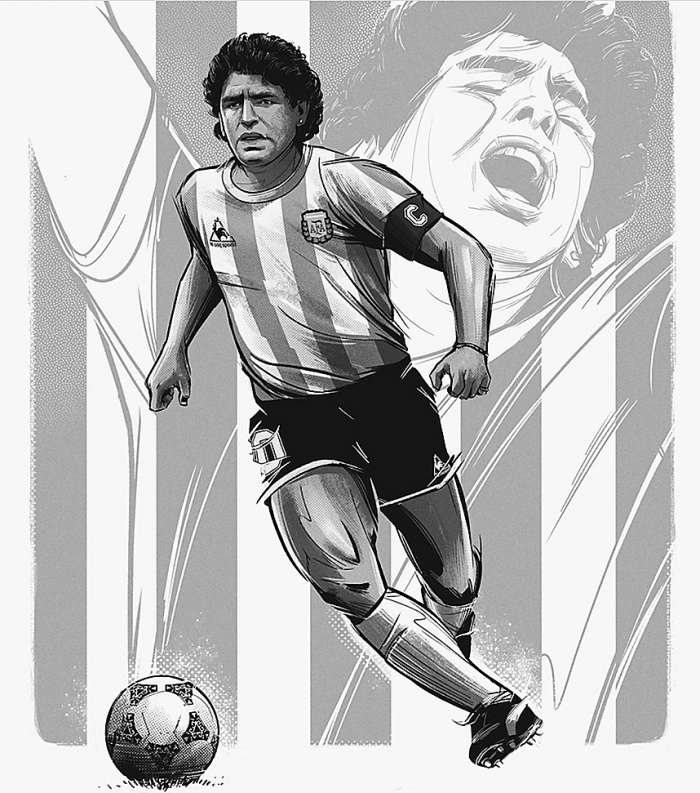 Diego Maradona mang trong mình sự đối lập