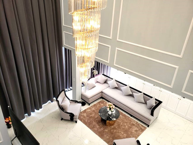 Căn hộ duplex New Skyline được nới thêm chiều sâu nhờ thiết kế thông 2 tầng