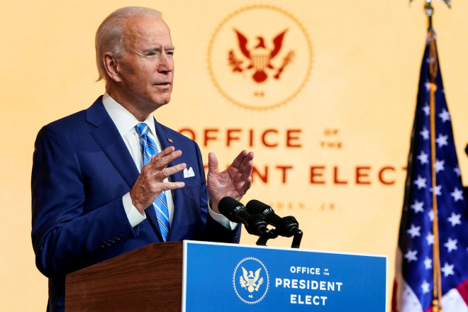 Ông Joe Biden phát biểu hôm 25-11. Ảnh: Reutes