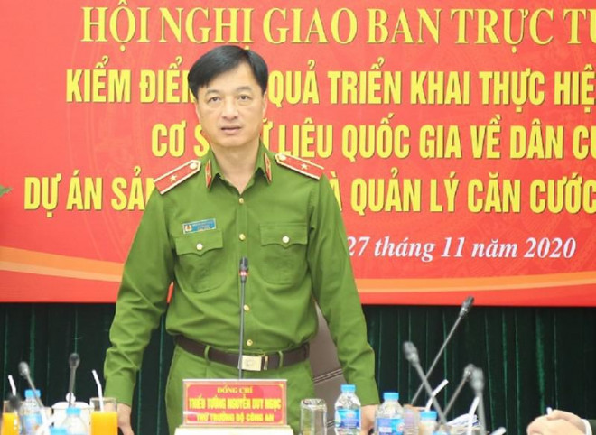 Thiếu tướng Nguyễn Duy Ngọc, Thứ trưởng Bộ Công an. Ảnh: BCA