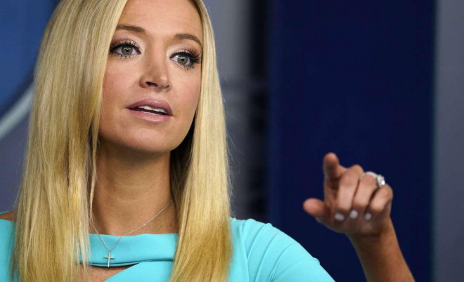 Bà Kayleigh McEnany đưa ra nhận xét về thẩm phán Stephanos Bibas trong cuộc phỏng vấn với chương trình Fox &amp; Friends của kênh Fox News ngày 28-11. Ảnh: Washington Examiner