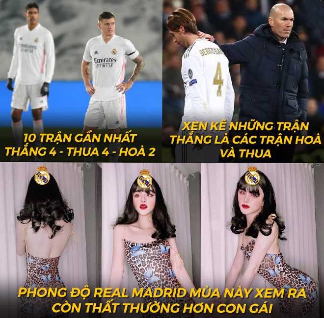 Phong độ thiếu ổn định của Real Madrid ở mùa giải năm nay.