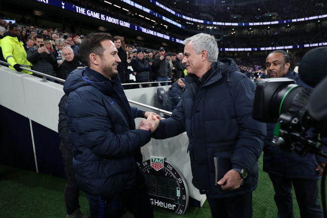 Mourinho sẽ đối đầu cậu học trò cũ Lampard trên băng ghế chỉ đạo