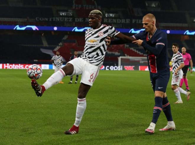 Pogba (trái) đã sẵn sàng trở lại cho trận đấu với PSG