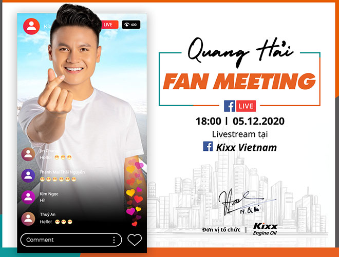 Quang Hải tổ chức fan meeting, đón xem livestream toàn bộ chương trình trên page Kixx Việt Nam - 1