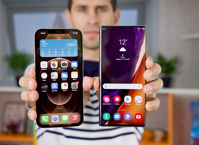 Galaxy Note 20 Ultra có giá bán thấp hơn khá nhiều so với iPhone 12 Pro Max.