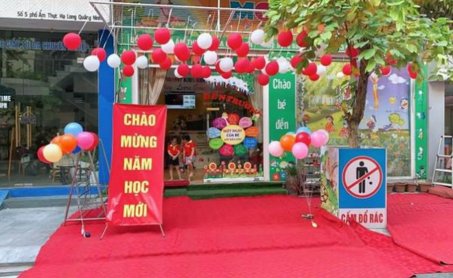 Cơ sở mầm non Monfit Kids nơi bị phụ huynh tố giáo viên đánh học sinh