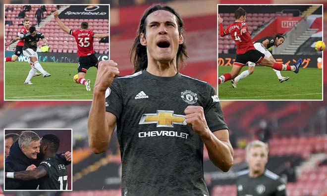 Cavani tỏa sáng giúp MU ngược dòng ở Ngoại hạng Anh