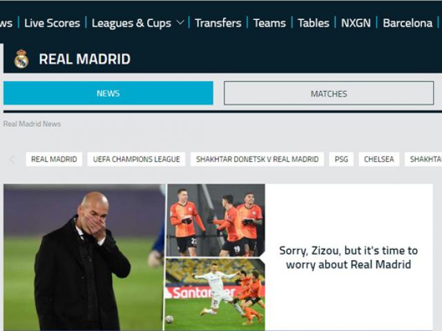 Real nguy cơ bị loại sớm Cúp C1: Báo châu Âu dậy sóng, Zidane có từ chức?