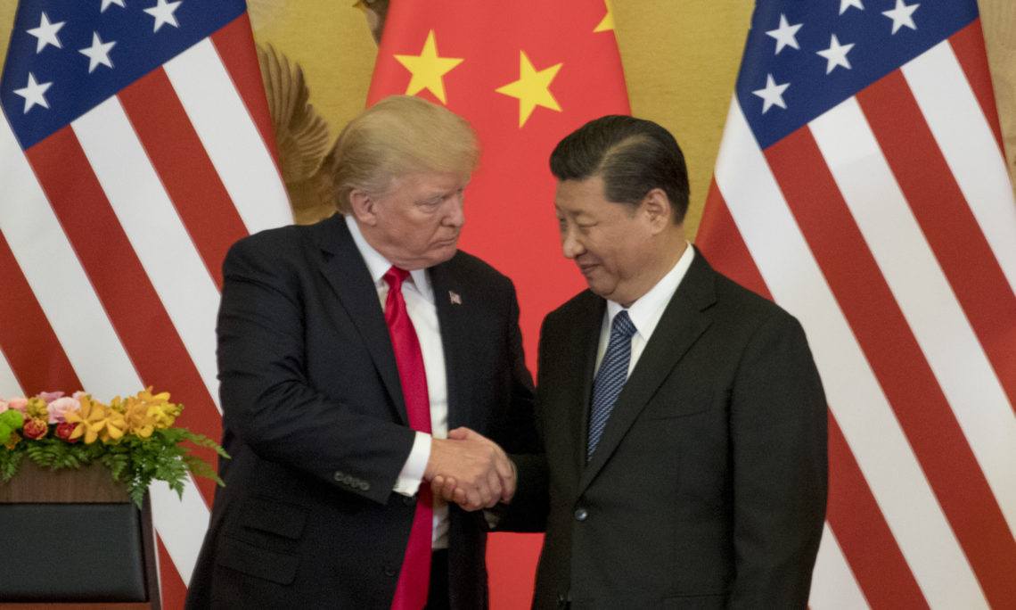 Ông Trump và ông Tập Cận Bình trong một cuộc gặp (ảnh: SCMP)